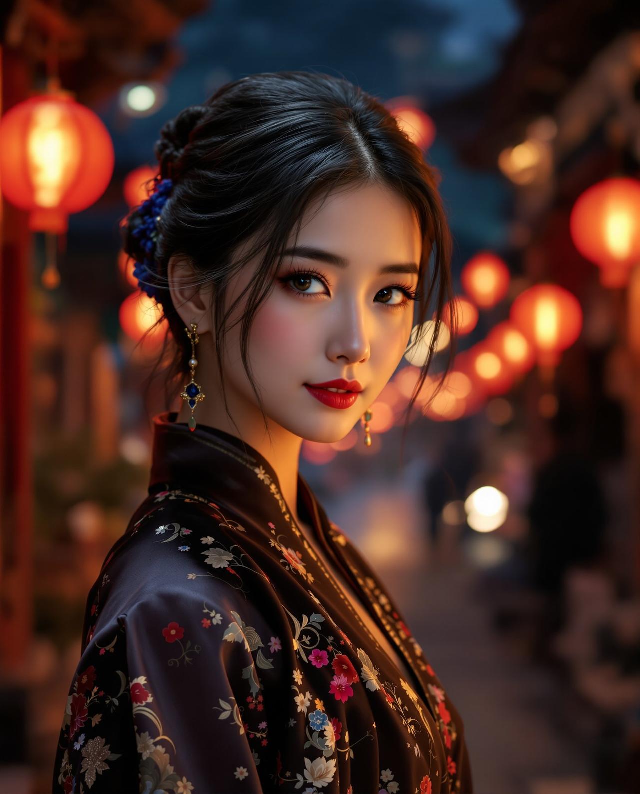 国产写真写真作品 - 古镇夜色 - 抖音福利姬